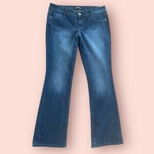 LEI Juniors Jeans Size 11 Womens Low Rise Boot Cut Y2K 2000s Ashley Vtg 34x32